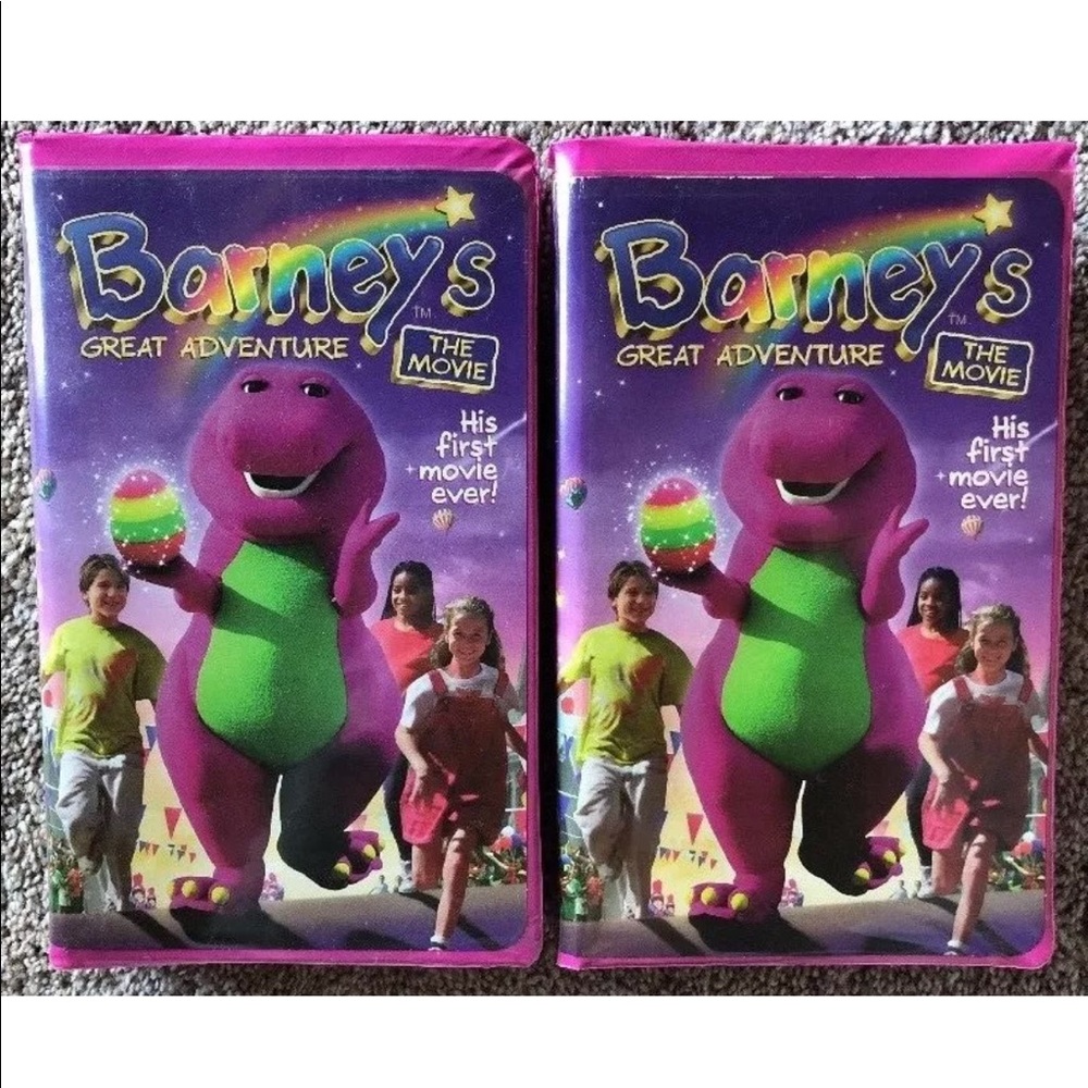 Barney's Great Adventure Lot of 2 VHS Tapes - 1998